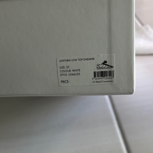 Zimmermann Cream Lace-Up Sneakers - Picture 6 of 6